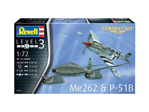 Combat Set - ME262 - PLUS p51 MUSTANG Revell 3711 - 1/72 - @