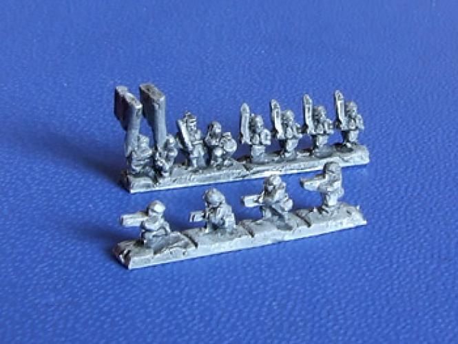 Oddział Ósmy - Zouave Infantry strips with Command and Skirmishers x15 - 1:600