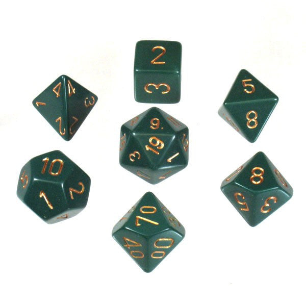 Chessex Festive Circus Ten-Sided Dice Set - 10 Black D10 Dice For RPG Games