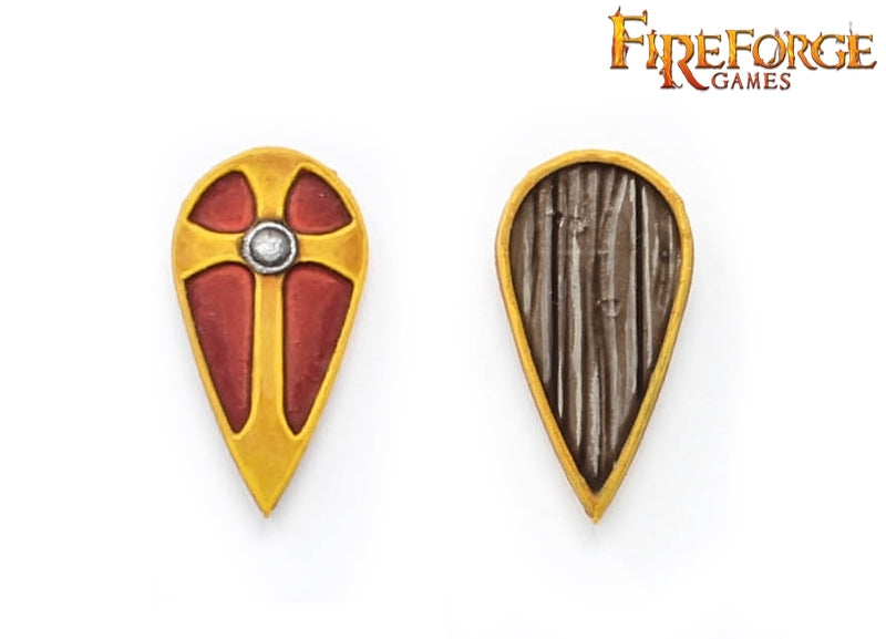 Fireforge - DVSH16 - Cross Shields (12pcs.) - 28mm