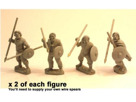 Dark Ages > Irish DAI001 - Irish Warriors with spear & buckler I