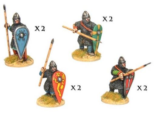 Dark Ages > Normans DAN002 - Norman Spearmen in Chainmail II