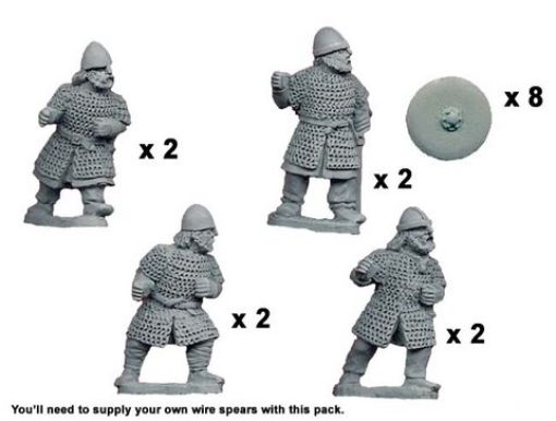 Dark Ages > Saxons DAS006 - Saxon Huscarls with Spears