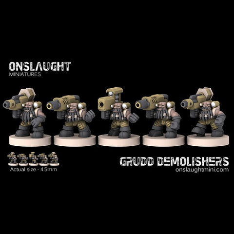 Onslaught Miniatures - Grudd Demolishers - 6mm