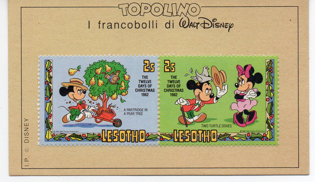 Francobolli di Walt Disney (Lesotho) - Christmas 1982