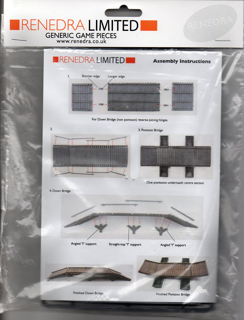 Renedra - RNPON1 - Wooden Pontoon Bridge - 28mm