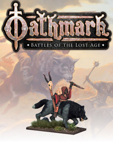 Oathmark - Goblins - OAK115 - Goblin Wolf Rider Shaman - 28mm