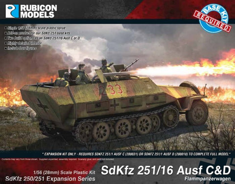 SdKfz 250/251 Expansion - 251/16 Ausf C/D - 28mm - Rubicon Models RU-280040 - @