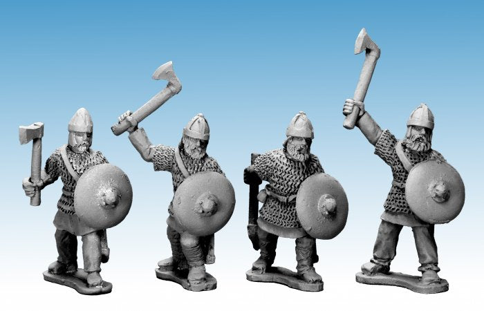 Dark Ages > Early Franks & Saxons AFS005 - Saxon Noble Warriors with Axes.