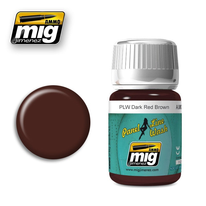 Ammo Mig - Wash Dark - Red Brown 35ml