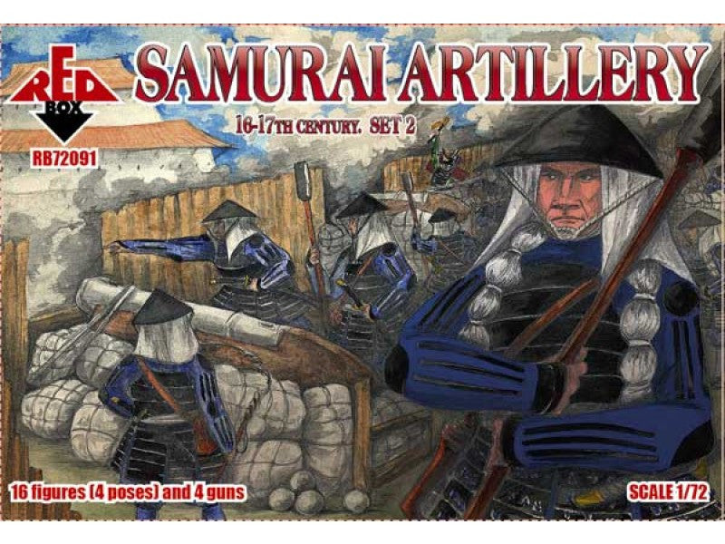 Samurai artillery Set 2 - 1:72 - Red Box - 72091 - @