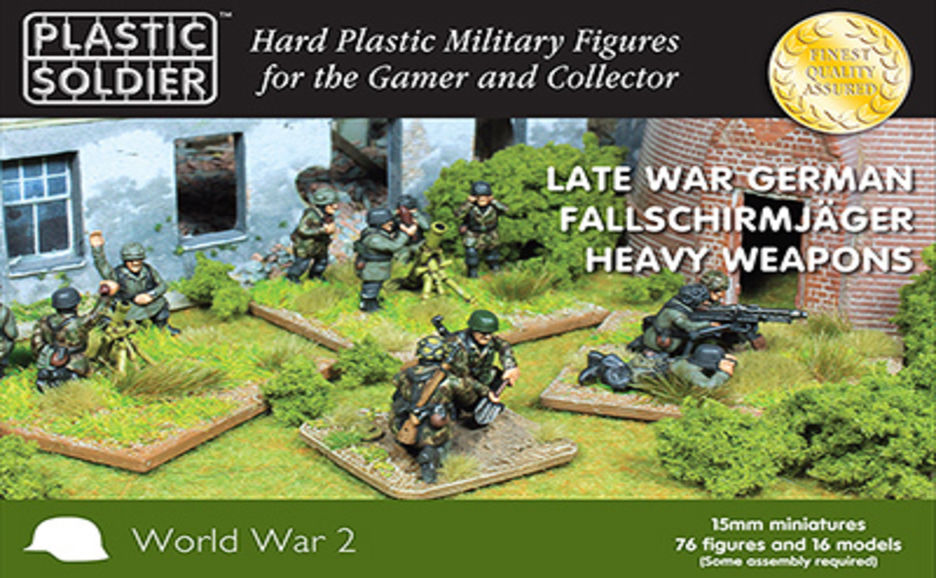 Late German fallschirmjager heavy weapons - 15mm - Plastic Soldier - WW2015014