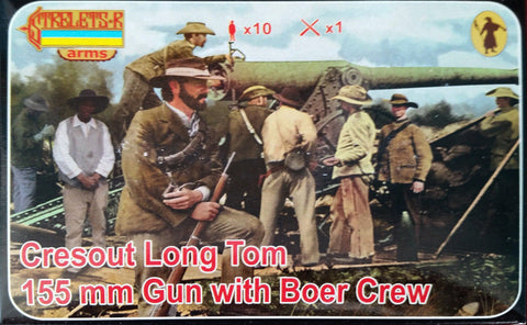 Cresout long Tom 155mm gun with Boer crew - 1:72 - Strelets - A014 - @