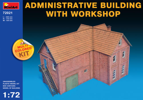 Mini Art - 72021 - Administrative building with workshop - 1:72
