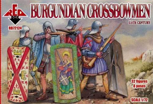 Burgundian crossbowmen - 1:72 - Red Box - 72124 - @