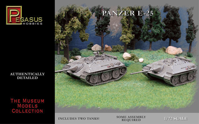 German E-25 tank (2 per box) - 1:72 - Pegasus - 7602