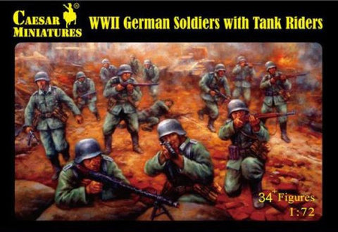 Caesar miniatures - H077 - WWII German soldiers with tank riders - 1:72
