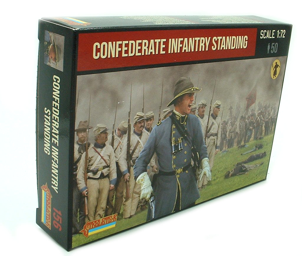 Confederate Infantry Standing - 1:72 - Strelets - 156