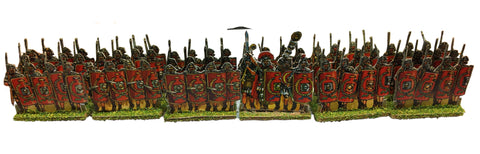 Paper Soldiers - Roman Legion Red Shield 2 with Signifer (28mm) x 6 stand