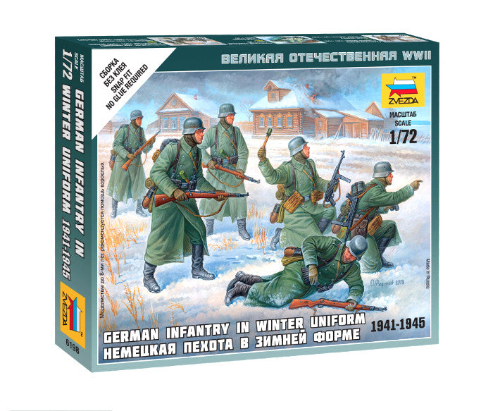 German infantry in winter uniform - 1:72 - Zvezda - 6198 - @
