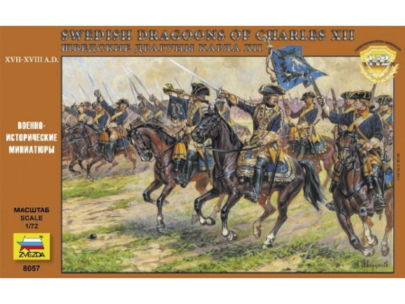 Swedish dragoons of Charles XII - 1:72 - Zvezda - 8057