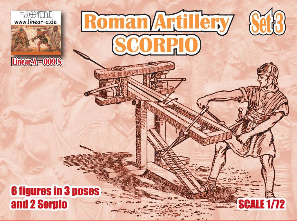 Roman Artillery Set 3 SCORPIO - 1:72 - Linear-A - 009-S