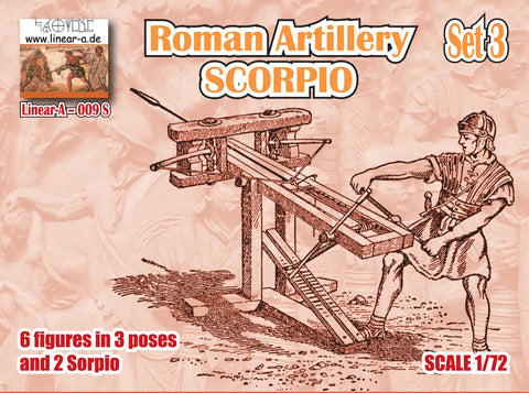 Roman Artillery Set 3 SCORPIO - 1:72 - Linear-A - 009-S