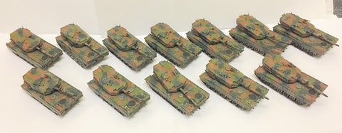 Roco - Leopard - Tedeschi Nato camo x 12 - 1:87 - PAINTED