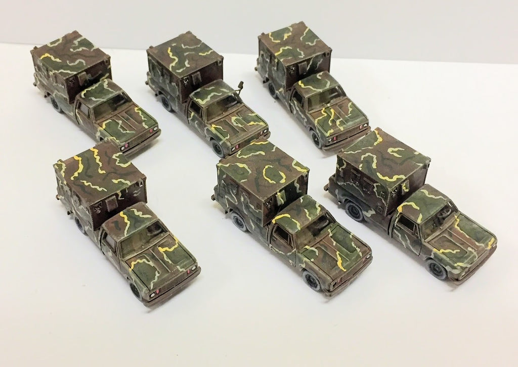 Dodge Radio camo x 6 - Usa moderni - 1:87 - Roco - PAINTED - @