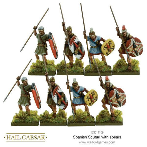 Spanish Scutarii with spears - 28mm - Hail Caesar - 103011109 - @