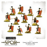 Caesar's Legions Legionaries with gladius & sling - 28mm - SPQR - 152011005