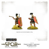 Caesar's Legions Legionaries with gladius & sling - 28mm - SPQR - 152011005