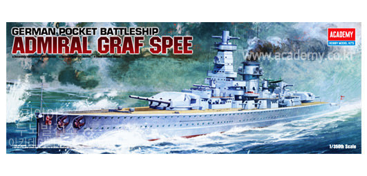 Admiral Graf Spee + Eduard 53050 - 1:350 - Academy - 14103