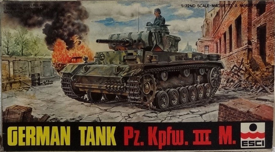 German Tank Pz.Kpfw. III Ausf. M - 1:72 - ESCI - 8001