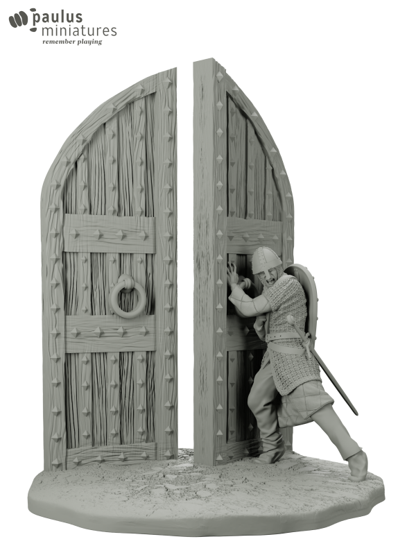 Guard closing gate - 54mm - Resin - Paulus Miniatures - MC02