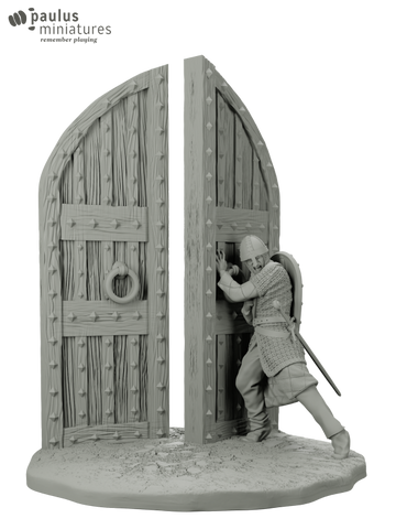 Guard closing gate - 54mm - Resin - Paulus Miniatures - MC02