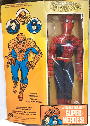 SPIDER-MAN - MEGO WORLD'S GREATEST SUPER-HEROES - 12'' SPIDER-MAN (MINT IN BOX)