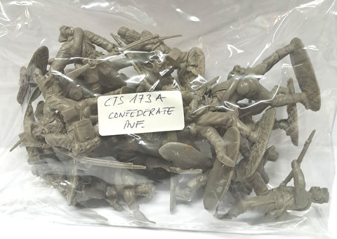 Confederate Infantry Classic Toy Soldiers Civil War - 173A - NO BOX - CP@