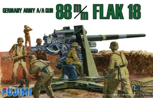 German Army 88mm Flak 18 - 1:76 - Fujimi - 761206