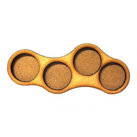 Movement Trays in MDF (Dux Brit) 4 SLOT (25mm diam.) type B