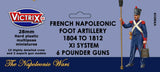 French Napoleonic Artillery 1804-1812 XI System - 28mm - Victrix - VX0019