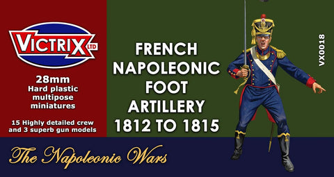 French Napoleonic foot artillery 1812 TO 1815 - Victrix - VX0018 - 28mm