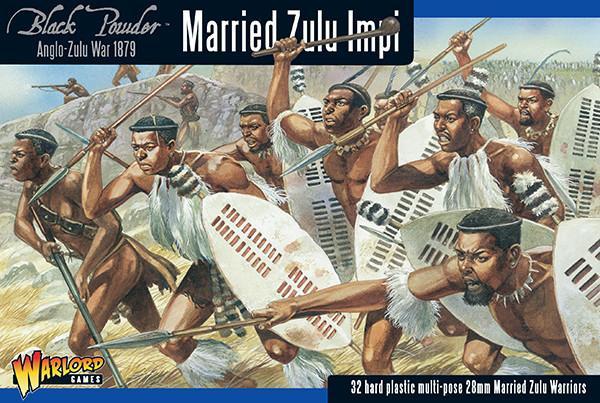 Married Zulu Impi - 28mm - Black Powder - 302014603