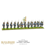 Napoleonic Belgian Line Infantry (March Attack) - 28mm - Black Powder 302412409