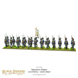 Napoleonic Belgian Line Infantry (March Attack) - 28mm - Black Powder 302412409