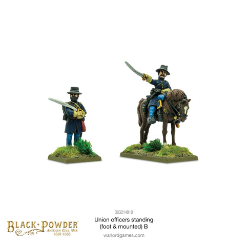 Union Officers Standing (Foot & Mounted) B - 28mm - Warlord - 303214010