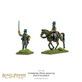 Confederate Officers Advancing (Foot & Mounted) A - 28mm - Black Powder - 303214066