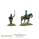 Confederate Officers Advancing (Foot & Mounted) A - 28mm - Black Powder - 303214066