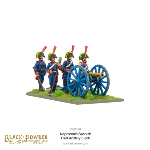 Napoleonic Spanish Foot Artillery 8-Pdr - 28mm - Black Powder - 305111503