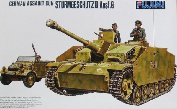 German Assault Gun Sturmgeschutz III Ausf.G - 1:76 - Fujimi - 76011